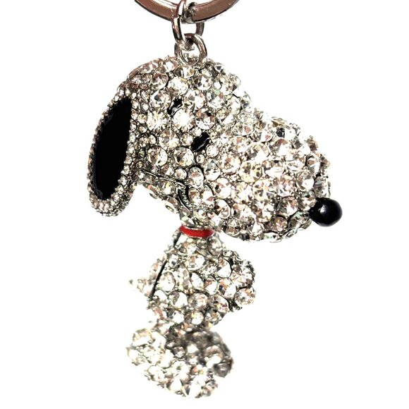 Peanuts Snoopy Sparkling Pave Bling Jeweled Keychain - Bag Charm  - Macy’s - Picture 9 of 9